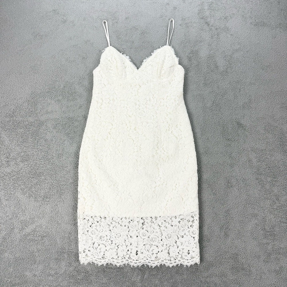 Bardot Sienna Lace Cocktail Sheath Dress NWT White
